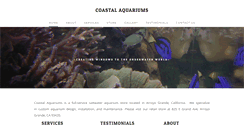 Desktop Screenshot of coastalaquariums.com