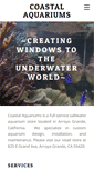 Mobile Screenshot of coastalaquariums.com