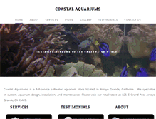 Tablet Screenshot of coastalaquariums.com